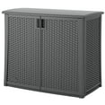 thumbnail image 3 of Suncast Outdoor Cabinet Deck Storage Box with Adjustable Shelf, (2 Pack), 3 of 10