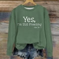thumbnail image 5 of ibuvkizy Girls Sweatshirt!Graphic Sweatshirts for Girls Crewneck Oversized Sweatshirt Kids Fashion Long Sleeve Pullover Tops 1-12 Years,Green, 5 of 6