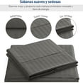 thumbnail image 2 of Juego de Sabanas Bluelander Queen Diseño de Rayas Gris, 2 of 4
