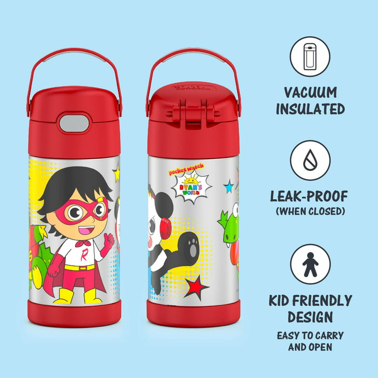 MCHIVER Farm Animal Cartoon Kids Water Bottle with Straw Insulated  Stainless Steel Kids Water Bottle Thermos for School Girls Boys Toddlers  Cups 12 oz / 350 ml Green Top - Yahoo Shopping