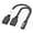 left-10cm, variant on 65W USB2.0 Double Female USB Splitter Cable 1 Male to 2 Female Power Cord Extension Suitable for Computer Car
