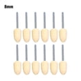 thumbnail image 1 of 12 Pcs Wool Felt Mounted Polishing Buffing Wheel Grinding Head Drill Rotary Tool, 1 of 7