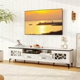 thumbnail image 4 of Costway 71" TV Stand for TVs up to 80" with Open Compartment Side Cabinets & Drawers White, 4 of 10