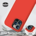 thumbnail image 5 of Compatible with iPhone 13 Pro Max Case, Liquid Silicone Full Body Protective Case with [Anti-Scratch] [Soft Microfiber Lining] [Camera Protective] for iPhone 13 Pro Max 6.7 inch, Red, 5 of 14