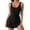Black, variant on One-Piece Swimdress Swimsuits for Women Tummy Control Swim Dresses Skirt Bathing Suit 16-Print XXL