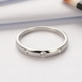 thumbnail image 2 of Wedding Bridal Band Ring for Women Sterling Silver Cz Ginger Lyne Collection, 2 of 5