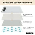 thumbnail image 5 of HOROW 60"L x 32"W Shower Base,Acrylic with Rectangular Stainless Steel Matte Black Drain and Cover,Left Drain Location, 5 of 7