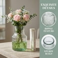 thumbnail image 2 of Unique Bargains Modern Geometric Wide Mouth Thickened Flower Vase Clear 3.5"x3.5"x8.3", 2 of 5