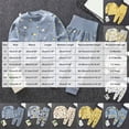 thumbnail image 3 of NOLDARES Toddler Baby Boy Fall Winter Outfits Color Block Long Sleeve Sweatshirt Pullover Pants 2Pcs Clothes Sets Size:3-4 Y,Yellow, 3 of 4