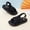 Black, variant on Eltusu Girls Sandals, Beach Open Toe Soft Sole No Slip Beach Shoes Black Size 10 T