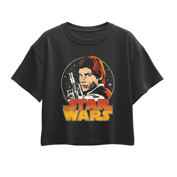 Star Wars - Han Solo Logo - Youth Girls Boxy T-Shirt