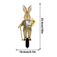thumbnail image 3 of HuiXinOu Easter Bunny and Egg Garden Stake, Dwarf Figurine with Ground Insert, Outdoor Yard and Courtyard Festival Decoration, Spring Home Decor, 3 of 6