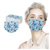 Cotonie Adult Disposable Face Masks Flower Printing Three Layer Protective Breathable Mask