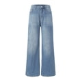 thumbnail image 5 of Mepaouo Straight Leg Jeans for Women High Waisted Loose Microelastic Boyfriend Denim Pants(Blue,XL), 5 of 9
