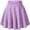0-Light Purple60, variant on Toddler Girls Bow Accent Skater Skirt Solid Elastic Waist A Line Soft Daily Skirt ,Khaki