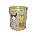 thumbnail image 2 of Cute Cats Coffee Mug Fun Custom Ceramic Mugs 11oz Green, 2 of 5