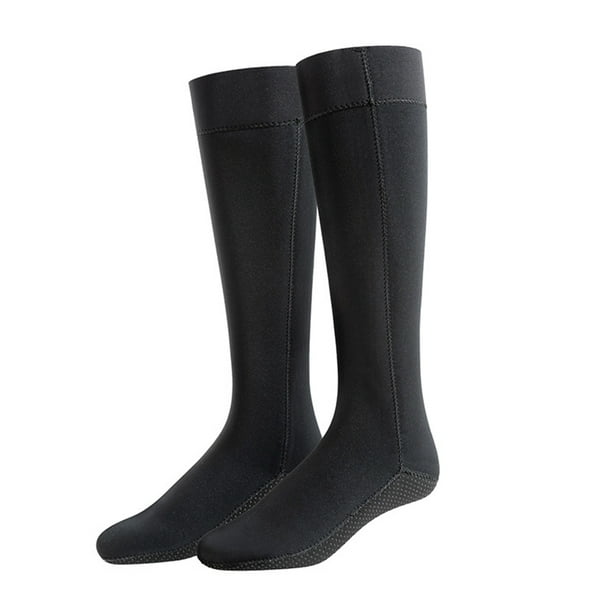 Calcetines de buceo de 3 mm Antideslizante Unisex Calcetín de aleta de playa Neopreno portátil para hombres Mujeres
