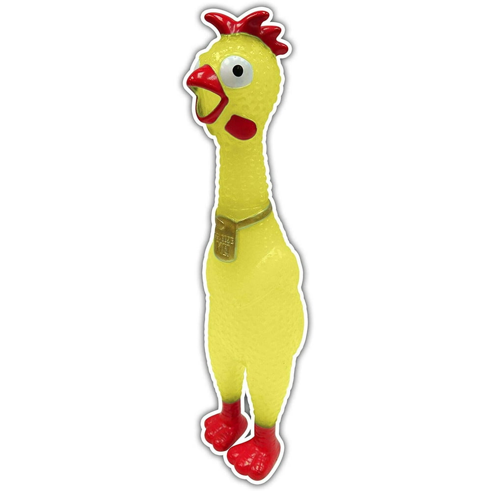 Animolds Squeeze Me Rubber Chicken Toy Screaming Rubber Chickens For Kids Novelty Squeaky