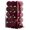 Wine Red, variant on 24 Pcs 2.4 Inches Velvet Flocked Christmas Ball Ornaments, Christmas Hanging Baubles for Xmas Tree, Wreath, Garland, Party & Wedding Decor