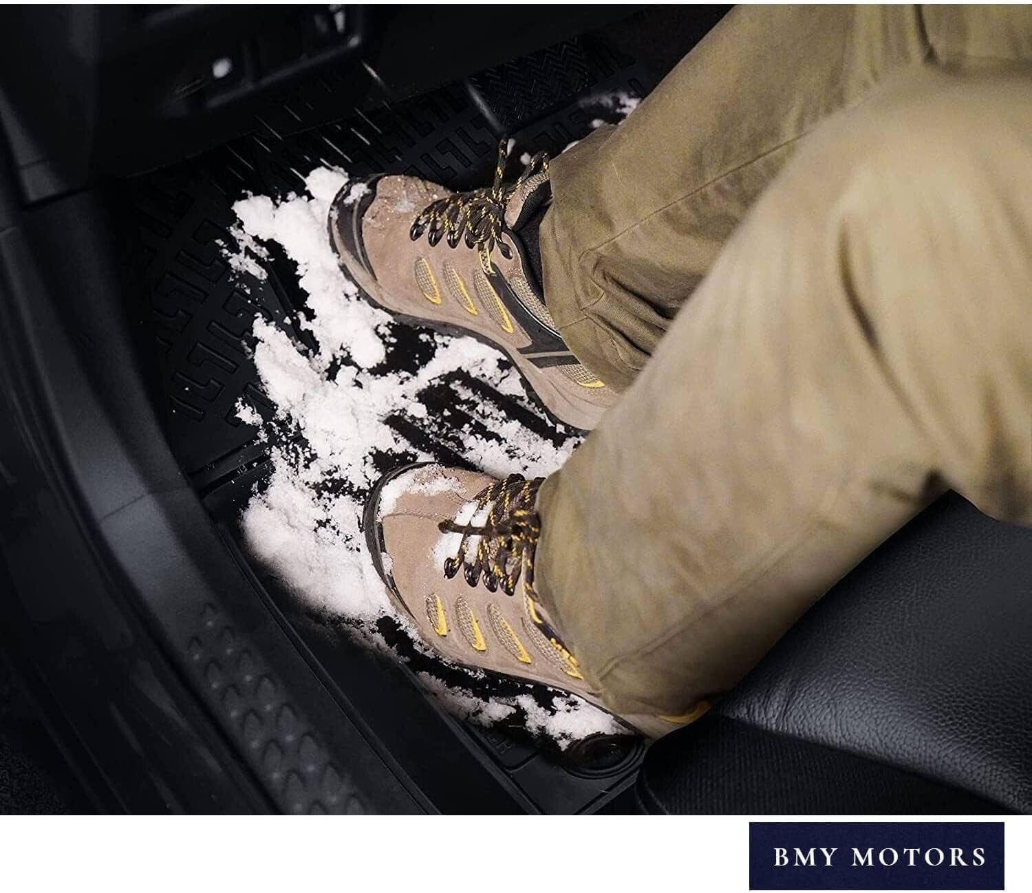 Car Floor Mats + Cargo Liner (Full SET) Compatible for Toyota RAV4 2006-2012 Waterproof | All Weather