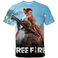 thumbnail image 3 of Camiseta de videojuego Free Fire, camiseta de manga corta con estampado 3D para hombre, camisetas casuales de verano, ropa para hombre, camisetas para adolescentes, camiseta, 3 of 5