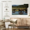 thumbnail image 5 of Elephant Stock Buffalo Crossing Wall Art - Horizontal Canvas Wall Art - Living Room Wall Decor - Animal Canvas - Yellow And Brown Decor By Jack Sorenson - 48" x 32", 5 of 8