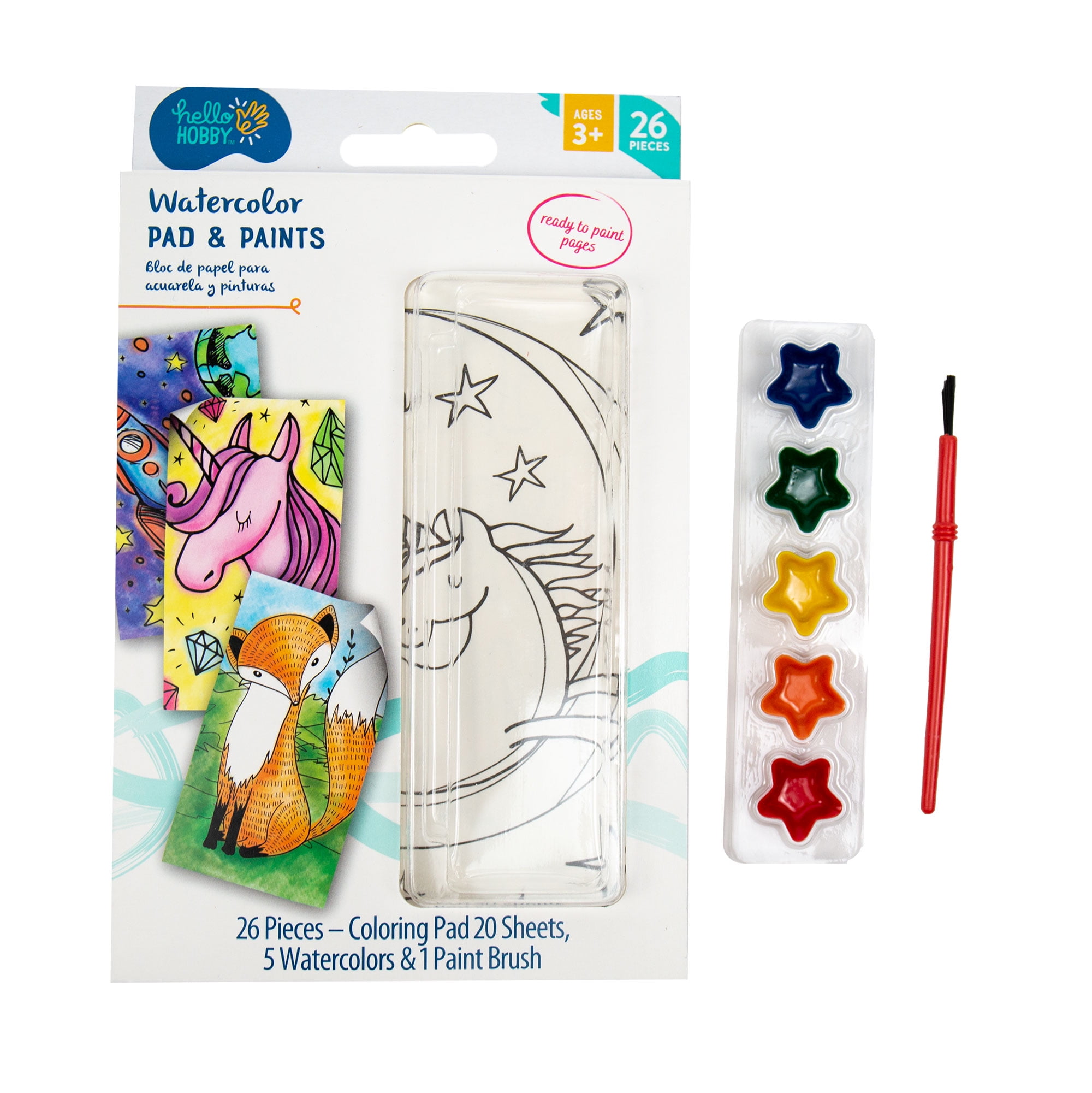 Hello Hobby Watercolor Paint Pads, 3 Pack
