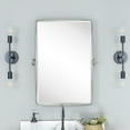 thumbnail image 4 of TEHOME Farmhouse Chrome Bathroom Mirror, 20x30 inches, Pivot Rectangle, Tilting, 4 of 6