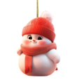 thumbnail image 2 of WRXMIJNHGSA Hangs Under $5 Valentine's Day 2D Flat Acrylic Car Rearview Pendant Cute Snowman Backpack Pendant, 2 of 6