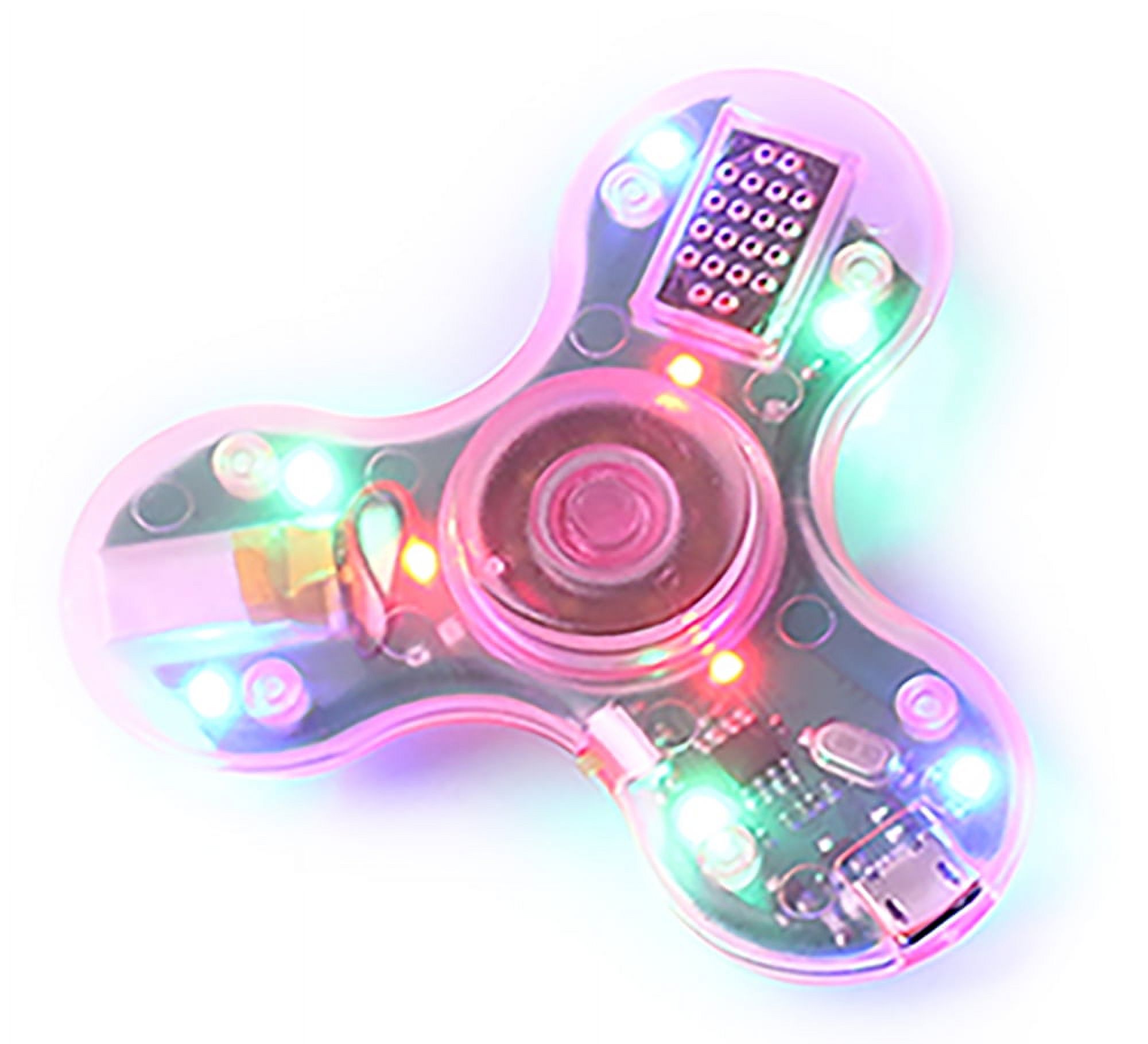 Transparent LED Spinners with Bluetooth Speaker - 2 Pack - image 2 of 4
