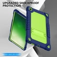 thumbnail image 4 of Kebiory Case for Walmart Onn 11 Tablet Pro (Model:100110027),Heavy Duty Shockproof Shoulder Strap Hybrid Kids Friendly Case for Walmart Onn 11 Inch Pro (Model:100110027) 2023 Tablet (Black+Green), 4 of 6
