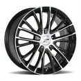 thumbnail image 2 of Platinum 437U Genesis 16x7 4x100/4x108 +40et Gloss Black Cut Face/Clear-Coat Rim Fits select: 1983-2005 HONDA CIVIC, 2012-2014 TOYOTA PRIUS, 2 of 2
