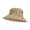 6353-Khaki, variant on Women’s Wide Brim Striped Fisherman Hat, Japanese Pleated Summer Sun Hat, Lightweight Face Slimming Travel Hat