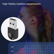 2 Pack USB Bluetooth Adapter, 5.1 Bluetooth Adapter Plug & Play for PC/Computer/Laptop/Keyboard/Mouse, Bluetooth Receiver & Transmitter