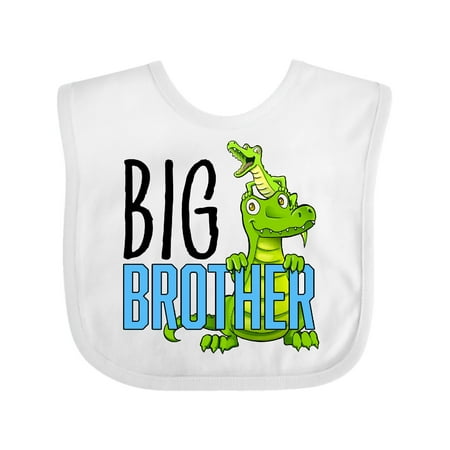 

Inktastic Big Brother with Cute Alligators Gift Baby Boy or Baby Girl Bib