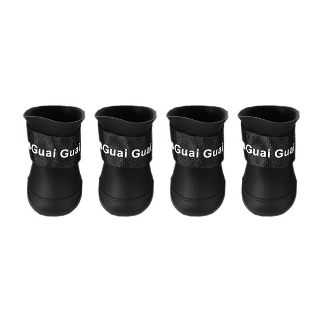 Zapatos Lluvia para 4 Unidades/lote Goma Botines Antideslizantes Impermeables (S)