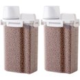 thumbnail image 1 of Contenedor de almacenamiento hermético para alimentos para gatos, 2 a 3 libras, paquete de 2 recipientes de almacenamiento de alimentos pequeños para perros y gatos con boquilla de vertido,, 1 of 4