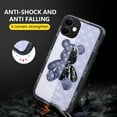 thumbnail image 7 of FIEWESEY Compatible iPhone 12 Phone Case, Cool Bear Shockproof Fashion Full Protection Soft TPU and Hard PC Back Scratch Slim Case for iPhone 12 6.1 inch (Blue with Strap), 7 of 7