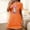 Orange, variant on Sakmal Moomoo Night dress for Women Spooky Season Casual Blue Short House Dress Ghost Print Short Sleeve Nightgowns for Women