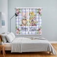 thumbnail image 3 of Easter Kitchen Curtains Window Panels, Watercolor Gnomes Eggs Daisy Flower Light Purple Plaid Insulated Window Treatment Curtain, Grommet Curtains for Bedroom/Living Room/Bathroom, 2 Piece 52"Wx84"L, 3 of 8