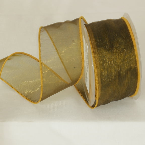 The Ribbon People Soft Pine Organza Wired Craft Ribbon 2" x 27 Yards