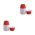 thumbnail image 2 of Bewildely 50 Uds. De vasos para helado de 200ml, cuencos de papel de un solo para postres, recipientes para alimentos, bandeja para hornear Rojo 2piezas, 2 of 6