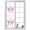 White, variant on Window Privacy Film Pink Ribbon Wings Stained Glass Window Film Decorative Sun Block Window Cover Bows Vintage Floral Butterfly Abstract Window Clings Static Adhesive Sticker for Bathroom 19.6"x39.3"