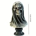 thumbnail image 3 of 1pc Spooky Skull Sculpture for Home and Garden Decor - Perfect Halloween Resin Craft and Gift Idea, 3 of 4