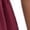 Wine Red, variant on Women'S Ruffle Trim Flutter Sleeve Midi Dress Pleated Crew Neck Tiered Smocked Flowy Dresses Wine Red XL