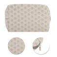 thumbnail image 4 of Bolsas de maquillaje únicas 1 Pc ligera organizador rectangular octagonal para viajes caqui gris poliéster, 4 of 5