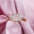 thumbnail image 4 of solitaire jewels 1.5CT East West Bezel Set Marquis Moissanite Engagement Ring For Women, 10K Rose Gold, 4 of 9