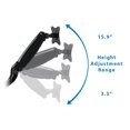 thumbnail image 3 of Boost Industries Universal DM-1327D Dual Monitor Desktop Mount for Computer PC Monitor or TV 13" - 27" LED LCD Screens, 3 of 7