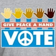 thumbnail image 3 of CafePress - Vote Peace Fitted T Shirt - Fitted T-Shirt, Vintage Fit Soft Cotton Tee, 3 of 4