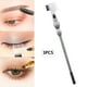 thumbnail image 3 of 2 Cepillos Y Peines De Cejas De Doble Punta, Portátiles, Para Principiantes En Casa, Mujeres Y Niñas, Color Plateado, 3 of 8